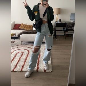 BDG High Rise Baggy Ripped Jeans